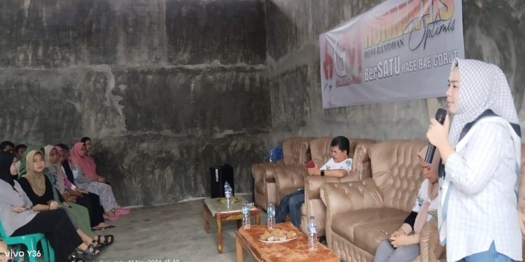 Indri Monoarfa Ajak Generasi Muda Biau-Tolinggula Menangkan Paslon Romantis
