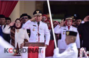Bupati Pohuwato Bertindak Selaku Inspektur Upacara Peringati Hari Ulang Tahun HUT Ke- 79 Kemerdekan Republik Indonesia
