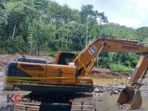 1 Unit Ekskavator dan 3 Operator PETI Kabupaten Gorontalo Diamankan Polisi