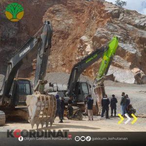 Gakkum Sulawesi Amankan 14 Alat Berat di lokasi Pertambangan Ilegal (Peti)