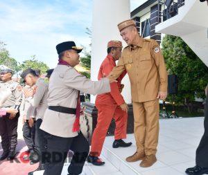 Pejabat Baru Polres Pohuwato Disambut Adat Mopotilolo : Ini Wujud Penghormatan