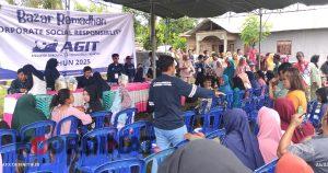 PT AGIT Gelar Bazar Ramadhan di Gorut, Sediakan Sembako Murah untuk Warga