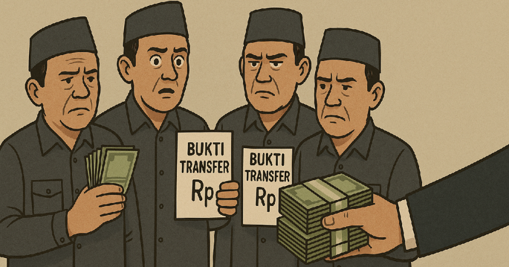 Lagi Dugaan Money Politik PSU Gorut ke Kades Dilaporkan, Disertai Bukti Transfer