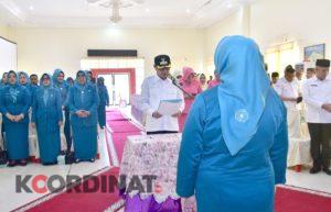 Bupati Saipul Lantik Selvi Mbuinga Monoarfa Pengurus TP-PPK Pohuwato