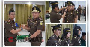 Tegaskan Nilai Satya, Adhi, Wicaksana, Kajari Gorontalo Kukuhkan Pejabat Baru