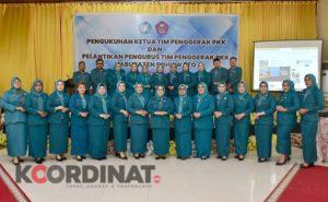 Usai Dikukuhkan Ketua TP.PKK Selvi Mbuinga Monoarfa Sampaikan Sambutan Perdana