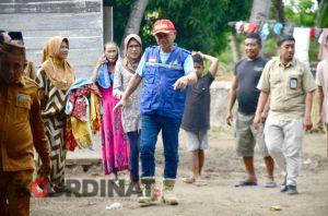 Bupati Saipul Tinjau langsung Lokasi Banjir di Lemito