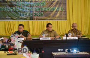 Bupati Saipul A. Mbuinga Wujudkan Ketahanan Pangan Pemprov Gelar Rakor Cetak Sawah di Pohuwato