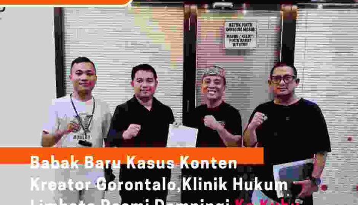 Babak Baru Kasus Konten Kreator Gorontalo, Klinik Hukum Limboto Resmi Dampingi Ka Kuhu