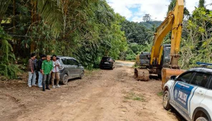 Terkini : Polres Gorontalo Tertibkan Tambang Ilegal Pilomonu,Sejumlah Alat Berat Disembunyikan Pelaku