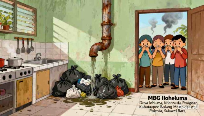 Terkait Bau Busuk Limbah  Dapur MBG Iloheluma : Pihak Puskesmas  Sudah Ulangkali Beri Himbauan