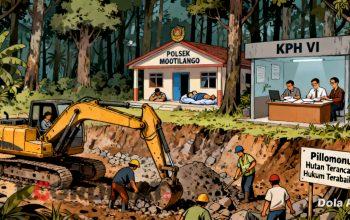 Tambang Ilegal di Pilomonu Kebal Hukum,Keberadaan Polsek Mootilango dan KPH VI ‘Mubazir’