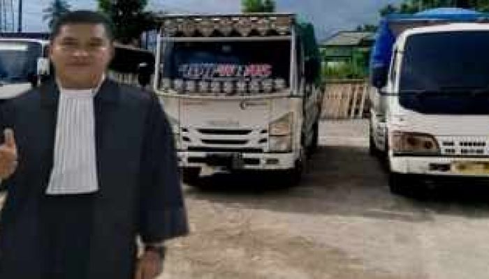 Penyitaan 3 Truk Muatan Batu Ilegal di Polres Kotamobagu Diduga Tanpa Izin Pengadilan