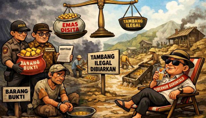 Anomali Hukum Pertambangan di Gorontalo: Ketika Emas Akan Disita, Tambang Ilegal Dibiarkan
