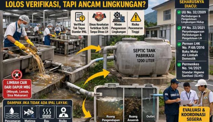 Septic Tank Disulap Jadi Standar IPAL, Program MBG Terancam Bermasalah