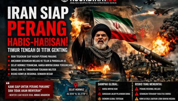 Iran Siap Perang Panjang, Timur Tengah di Titik Genting
