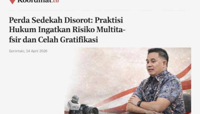 Sedekah Tak Tepat Diatur Perda: Praktisi Hukum Ingatkan Risiko Gratifikasi Terselubung