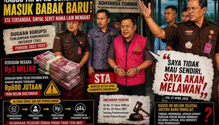 Efek Domino Kasus TKI DPRD Gorontalo Dimulai: STA Tersangka, Sinyal Seret Nama Lain Menguat