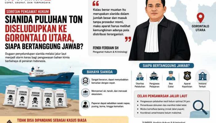 Sianida dan Jalur Laut yang Longgar: Siapa Bertanggung Jawab Jika Bahan Berbahaya Bisa Lolos?