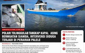 Jejak Sianida di Laut Utara Gorontalo: Kapal Asing Ditangkap, Dihiasi Dugaan Intervensi