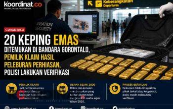 Usaha Sejak 2020, Pemilik Jelaskan Asal 20 Keping Emas di Bandara Gorontalo