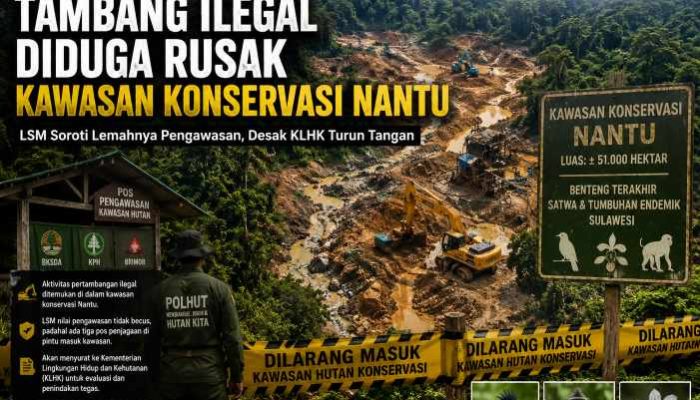 Tambang Ilegal Diduga Kembali Rusak Kawasan Konservasi Nantu,Reflin Liputo : Keberadaan Pos Pengawasan ‘Mubazir’