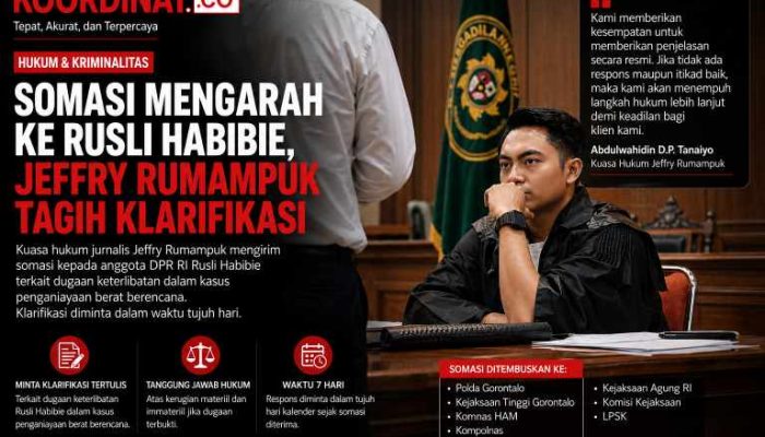 Kuasa Hukum Jeffry Rumampuk Somasi Rusli Habibie ,Siapkan Langkah Hukum Jika Tak Direspon