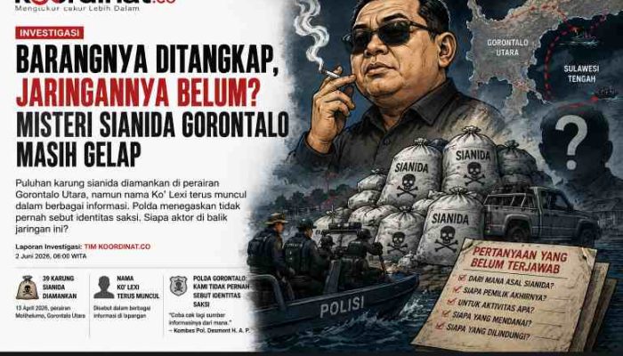 Nama Ko’ Lexi Terus Muncul di Tengah Rentetan Kasus Sianida, Siapa yang Bermain di Balik Jalur Laut Gorontalo?