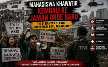 Mahasiswa Khawatir Perluasan Peran TNI Menggerus Semangat Reformasi