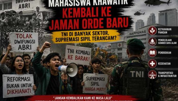 Mahasiswa Khawatir Perluasan Peran TNI Menggerus Semangat Reformasi