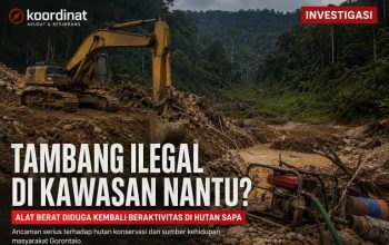 Bayang-Bayang Tambang Ilegal di Kawasan Nantu, Alat Berat Diduga Kembali Menembus Hutan Sapa