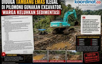 Elang Tiga Hambalang Gelar Aksi Kawal Dugaan Tambang Ilegal di Pilomonu