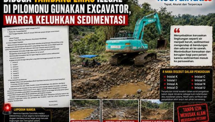Elang Tiga Hambalang Gelar Aksi Kawal Dugaan Tambang Ilegal di Pilomonu