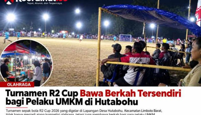 Turnamen Sepak Bola R2 Cup 2026 Bawa Berkah bagi Pelaku UMKM di Hutabohu