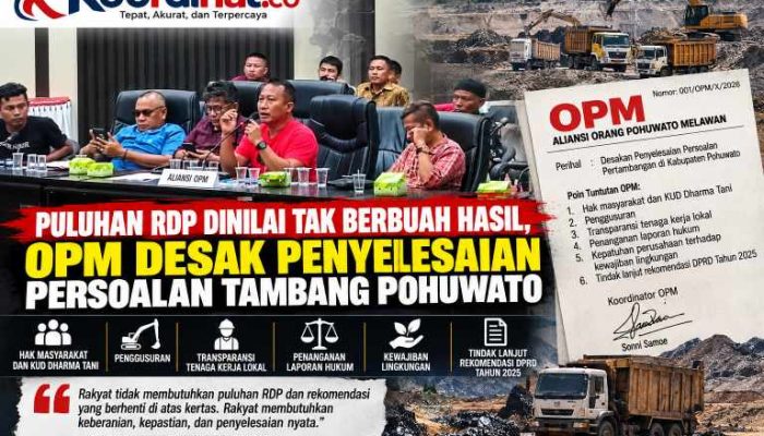 Puluhan Kali RDP Dinilai Tak Berbuah Hasil, OPM Desak Penyelesaian Persoalan Tambang Pohuwato