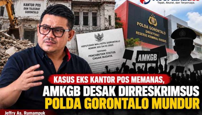 Kasus Eks Kantor Pos Memanas, AMKGB Desak Dirreskrimsus Polda Gorontalo Mundur