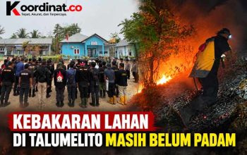 Kebakaran Lahan di Talumelito Belum Padam, Kasatpol PP dan Damkar Kab.Gorontalo Pimpin Apel Tim Gabungan